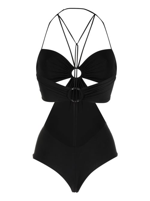 One-piece swimsuit with metal ring NENSI DOJAKA | SWIM001BLACK